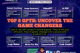 Top 8 GPTs: Uncover the Game Changers