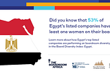 TheBoardroom Africa Releases the Board Diversity Index Egypt 2020 Edition in Partnership with…