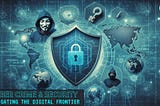 Title image for ‘Cyber Kidnapping: Unveiling a New Threat in the World of Cyber Crime & Security,’ featured on www.sdblognation.in. It depicts a digital shield centered over a world map, symbolizing global cybersecurity, flanked by figures in hoodies and key icons, indicating the protection against anonymous cyber threats.