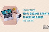 How I made Animal Advocacy Careers’ job board grow 199% organically through SEO