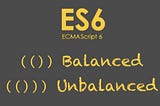 Ace the Balanced Parenthesis program with ES6 reduce helper