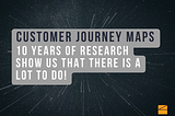 If you prioritize the new customer journey, you should read this.