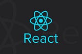 React Logo on black background