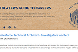 Be a curious big-picture thinker. Be a Salesforce Technical Architect.