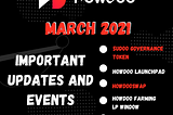 HowDoo — Important Updates and Events This March 2021