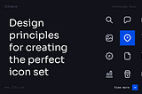 Design principles for creating the perfect icon set