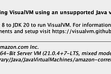 Getting Started with VisualVM