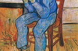 Vincent van Gogh’s At Eternity’s Gate (1890) famous painting. Original from Wikimedia Commons. Digitally enhanced by rawpixel.