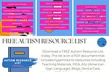 Navigating the Autism Spectrum: Your FREE Resource List Awaits!
