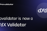 Supporting dYdX as a Validator