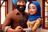 Turban Boy and Girl Love Image Free Download