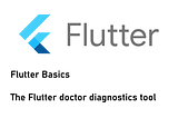 How to use the Flutter doctor diagnostics tool in the right way