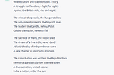 Asking ChatGPT to write a poem about India becoming a Republic