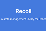 CRUD with RecoilJS and remote API