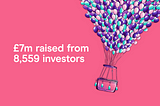 We raised £7m from over 8,500 investors
