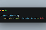 Implementing Thrusters In Unity