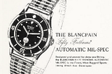 A Blancpain Fifty Fathoms in Tornek-Rayville’s clothing: watches, government procurement, and…