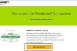 Install Webroot SecureAnywhere PC