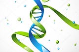 Royalty photos, Vector illustration of a DNA strand in a shape of a human — Stock Illustration