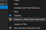 How To Publish An ASP.NET Web App To AWS Using Visual Studio