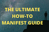 The skies the limit in this picture. Here is a how-to manifestation list that is sure to help you manifest your dreams.
