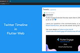 How to embed a tweet in Flutter Web.