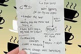 The scribblings of a mad man on the train planning this article. Unfortunately, Andy Sad-berg got axed from the final draft.