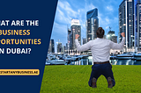 What Are The Business Opportunities In Dubai?