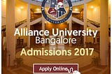 Admissions 2017: Applications Invited By Alliance University