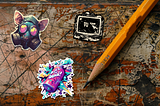 6 Prompts for Creating Incredible Vibrant Punk Rock Sticker Designs in Midjourney V6.0
