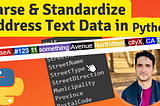 How to Standardize and Parse Address Data: clean unstructured address raw data in python