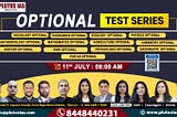 Plutus IAS Launches Comprehensive Optional Test Series for UPSC Aspirants Starting 11th July