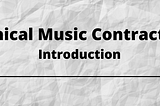 Ethical Music Contracts:
