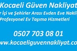 KARAMURSEL EVDEN EVE NAKLİYAT