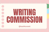 Writing Commission Info