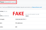 Fake Clone of EpoxyDAO Scammed 600+ ETH on Uniswap