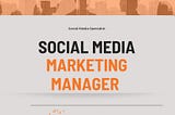 How do I find a social media marketing manager?