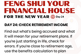 Feng Shui Your Financial House — Day 24