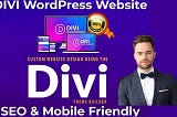 I will design divi website, divi wordpress website, divi builder, divi developer