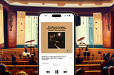 Apple Music Classical infront of an orchestra