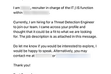 A Curious Case of a Job Recruiter and a Potentially Malicious Document