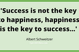 Success is Another Name of Happiness