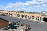 Picture of inside Newhaven Fort taken from the south bank facing the Casements.