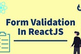 REACT Form Validation with FORMIK