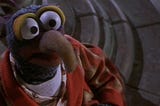 The Muppet Gonzo, looking sadly up to the stars