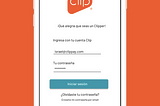 Diseño app de compras Clip