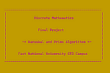 Karuskal and Prims Algorithem to find the shortest path