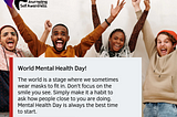 How to celebrate Mental Health Day!