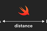 How to write an algorithm to find the shortest distance between two elements of an array in Swift