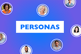 An image with users and the word “Personas” in the middle